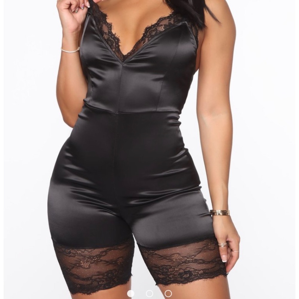 Sweet Seduction Satin Romper Fashion Nova